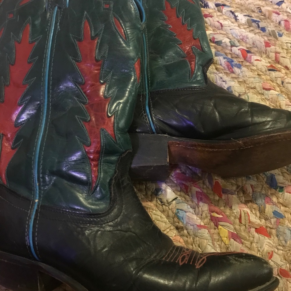 9 M vintage code west cowboy boots